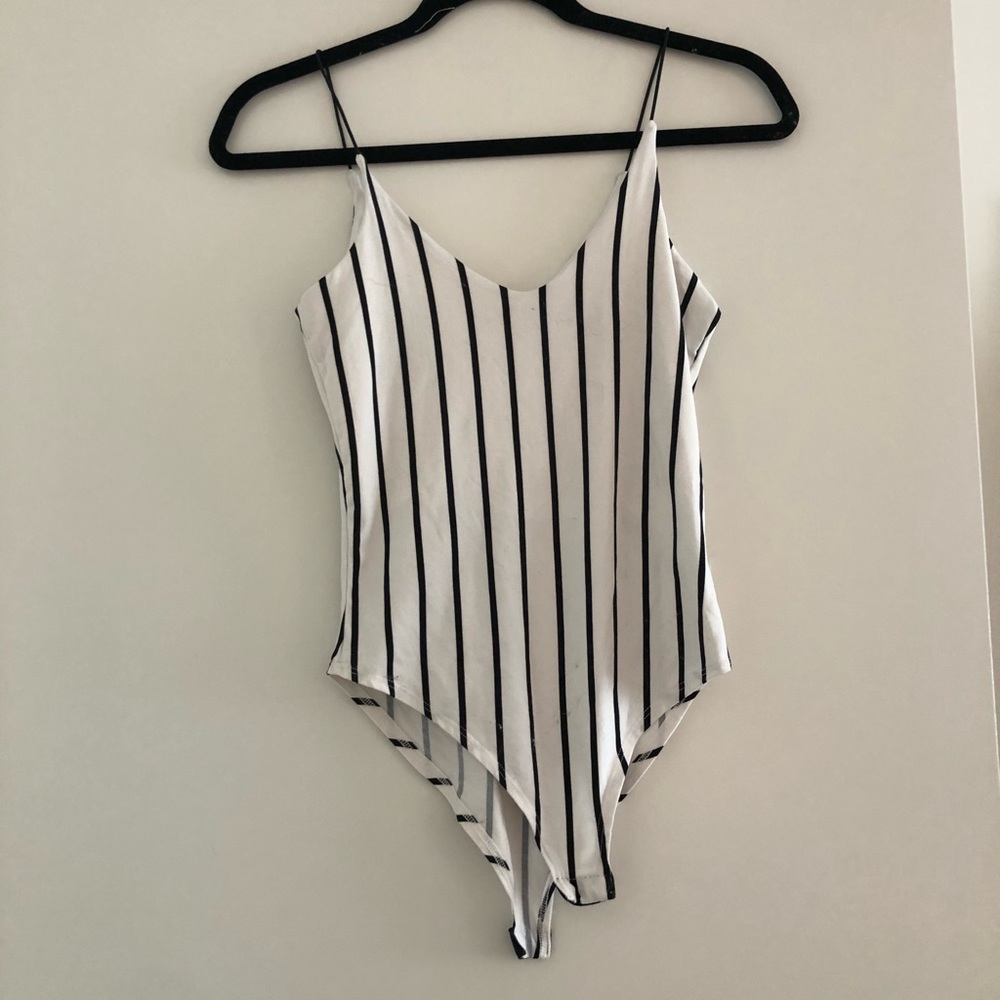 Striped bodysuit